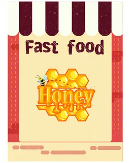 食物标签矢量素材汉堡店快餐标签矢量图AI格式