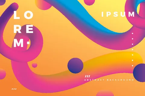 抽象几何橙色背景