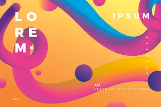 抽象几何橙色背景