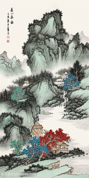 王军河《夏山泉韵》 王军河《夏山泉韵》