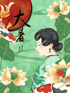 传统节气大暑海报