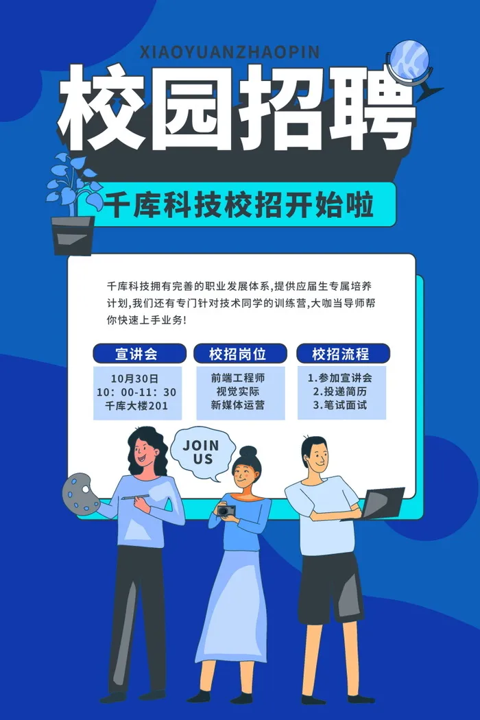 招聘海报psdpsd模版下载