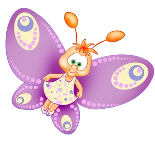 紫色蝴蝶卡通