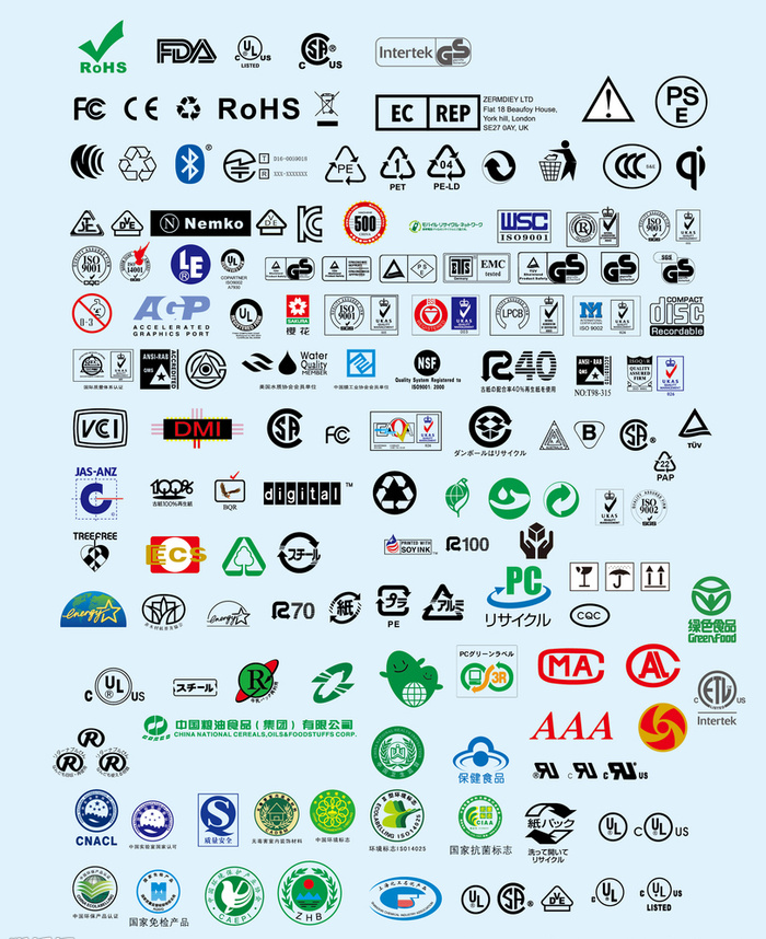 各类认证标志大全图片