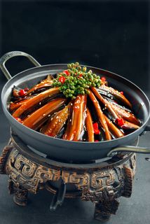 干锅美食焖锅湘菜麻辣香辣纸锅干锅香辣土黄鳝