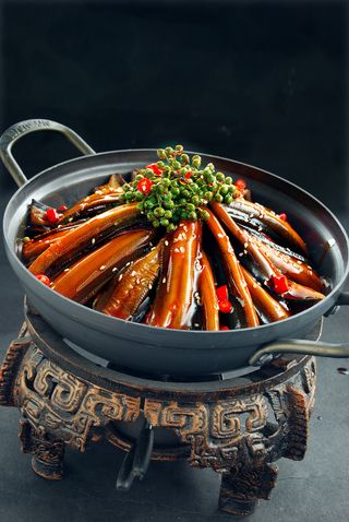 干锅美食焖锅湘菜麻辣香辣纸锅干锅香辣土黄鳝