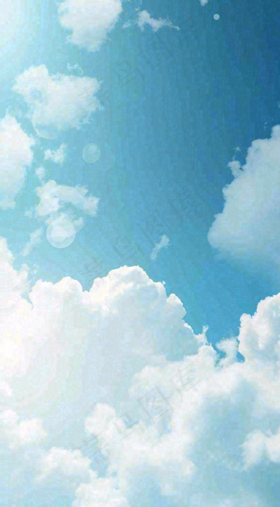 蓝天白云夏天