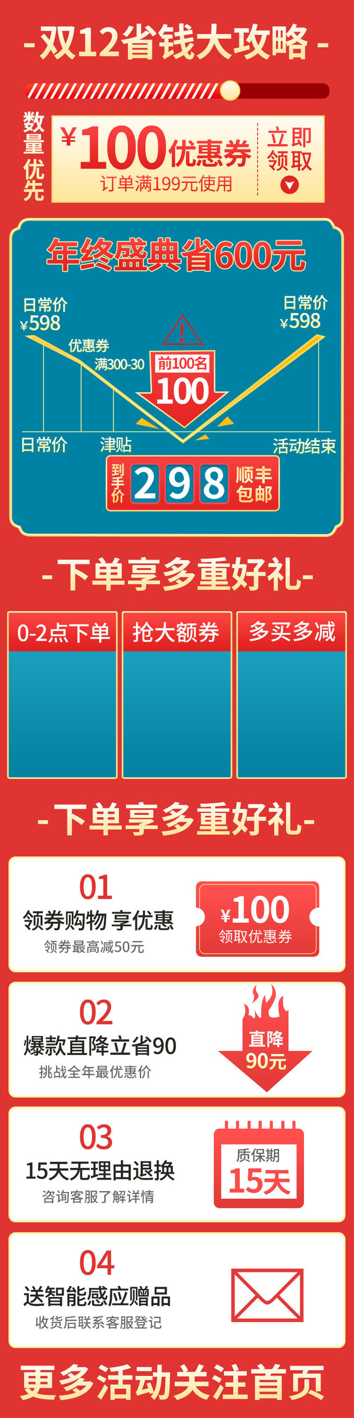 电商ps设计淘宝天猫详情页预售关联模板商品促销推荐模块PSD素材