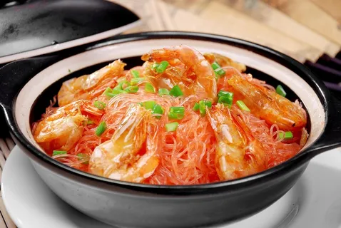 煲类火锅川菜特色菜鲜虾粉丝煲
