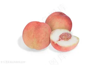 水蜜桃独立水果摄影