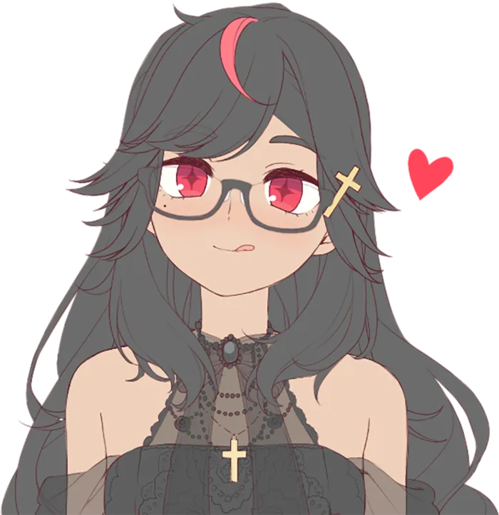 眼睛女孩素材卡通简笔线条画