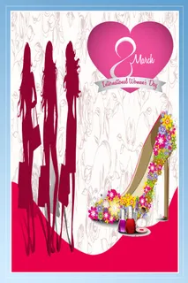 三八妇女节女神节贺卡素材