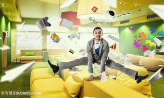 夸张的商务人士高清图片