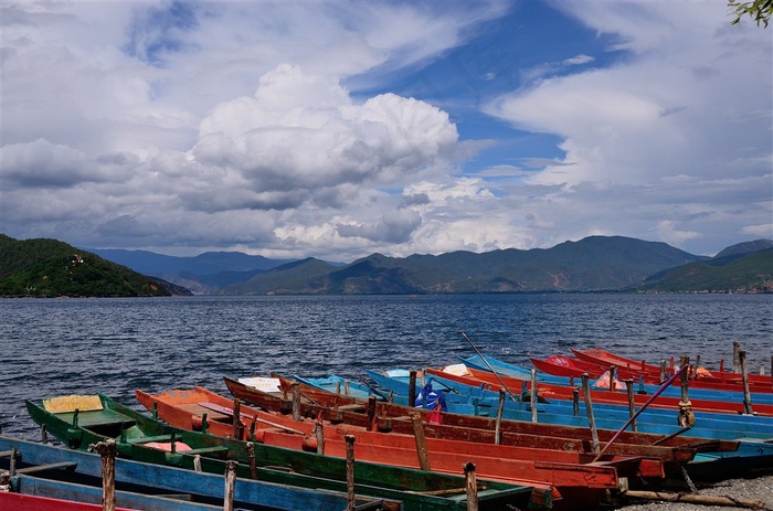 云南泸沽湖风景摄影