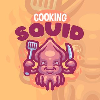 章鱼-厨师标识logo设计