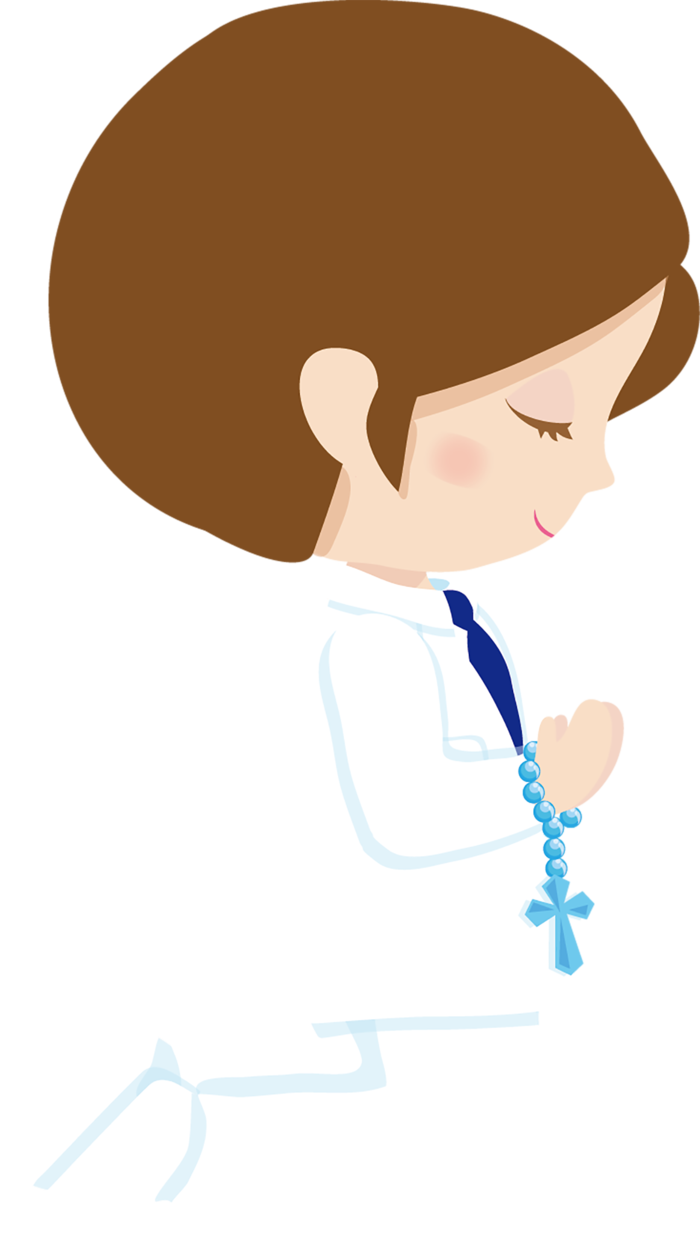 女孩做礼拜