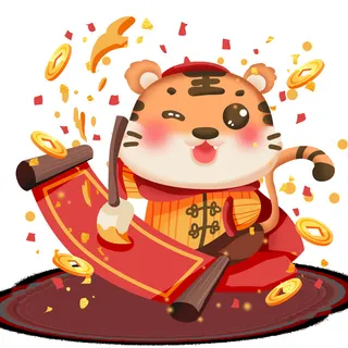 可爱2022年虎年吉祥物卡通形象新年海报元素AI矢量图PSD分层设计素材