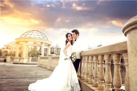 幸福恋人婚纱外拍高清大图