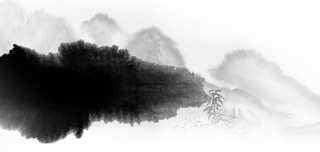 山水画素材中国风水墨画素材元素中国画