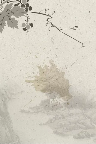 水墨山水背景风景
