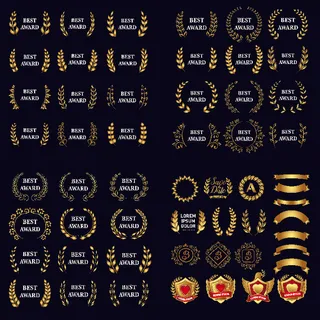 设计勋章标志素材