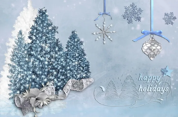 圣诞节冬天背景风景