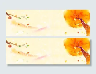 立秋秋天叶子背景