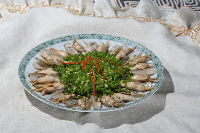 葱油蛏子 摄影   
