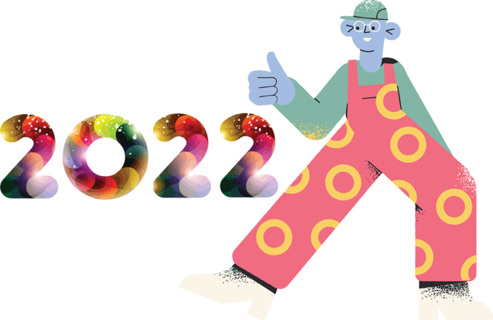 2022新年卡通简笔