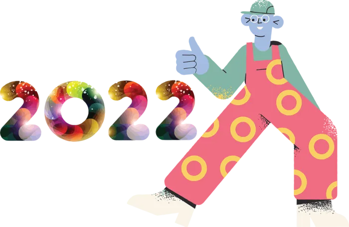 2022新年卡通简笔