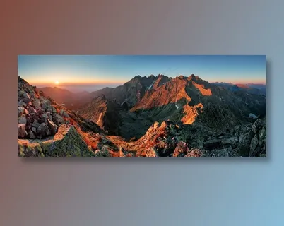 壮阔瑰丽的群山全景摄影高清图 壮阔瑰丽的群山全景摄影高清图