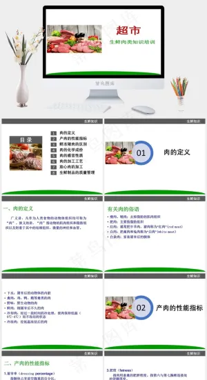 超市生鲜肉类知识培训PPT课件