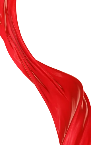 红色飘带免扣素材