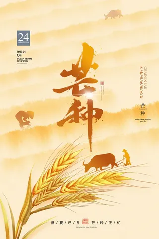 芒种 芒种海报图片