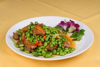 仔姜毛豆烧鸭26元