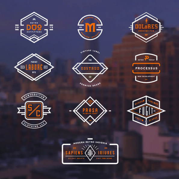 手绘Logo标志素材