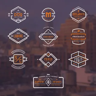 手绘Logo标志素材