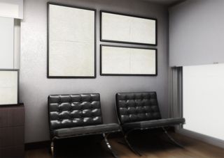 海报样机 室内质感画框 暗色系 (4)