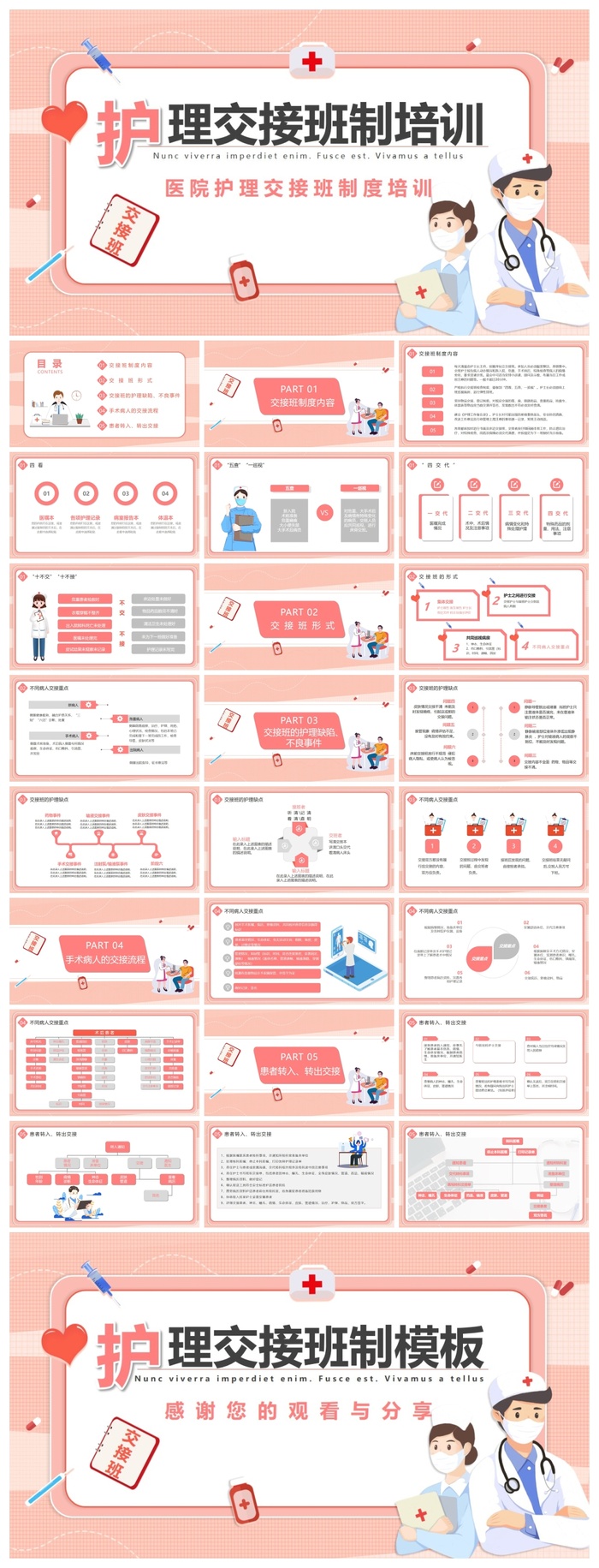 护士护理交接班制度培训PPT