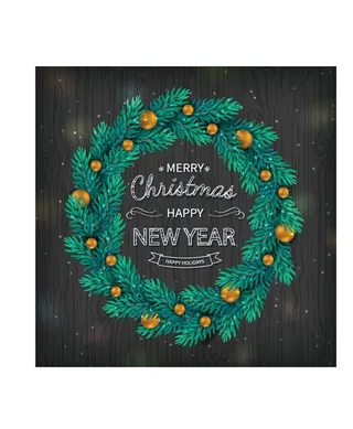 圣诞节圣诞树圣诞老人闪亮装饰电商促销折扣海报