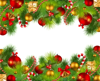 圣诞节冷杉铃铛花束饰品礼物盒