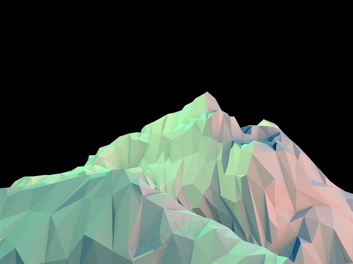 精美立体山峰制作图