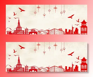 国庆节高清背景图片素材建军建党PSD分层设计底图展板banner模版