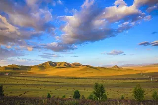 初秋坝上草原风景高清图片
