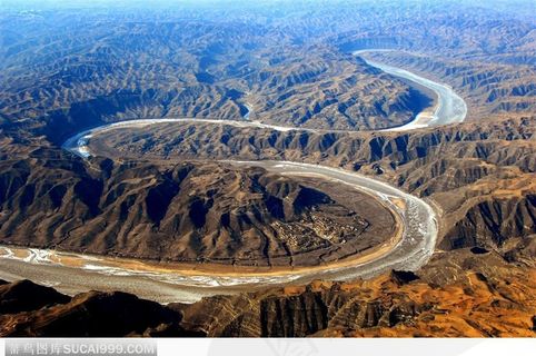 黄河流域航拍(黄土高原)