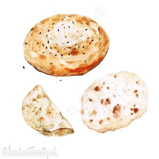 精美手绘面包设计高清图