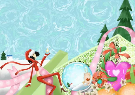 图片设计素材背景圣诞节日主题