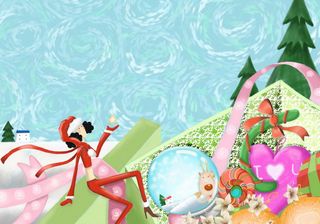 图片设计素材背景圣诞节日主题