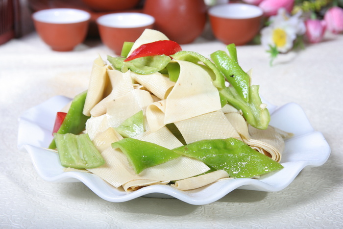 尖椒豆皮 (2)