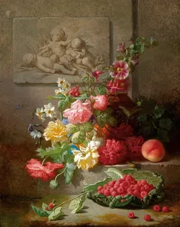 静物花卉油画图片 静物花卉油画图片